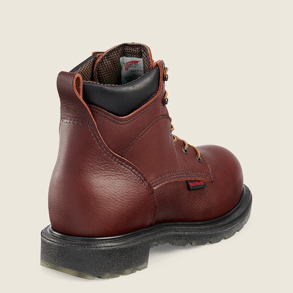 Red Wing Safety Boots Mens Burgundy - Supersole® 2.0 - 6-inch Waterproof Csa Toe - 1398764-GH